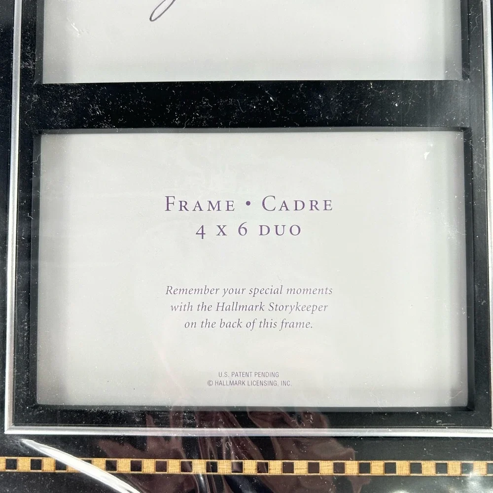 Hallmark Signature Black Wood & Metal Frame 4x6‎ Photo Duo with Box